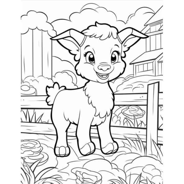 Çocuklar için tarım boyama kitapları 