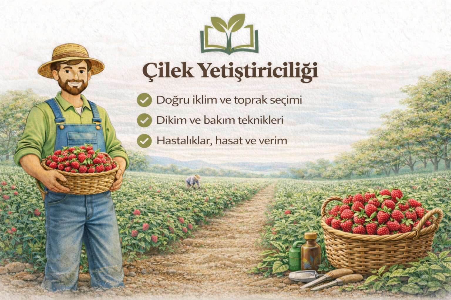 Çilek yetiştiriciliğinde doğru tekniklerle yüksek verim elde edebilirsiniz.