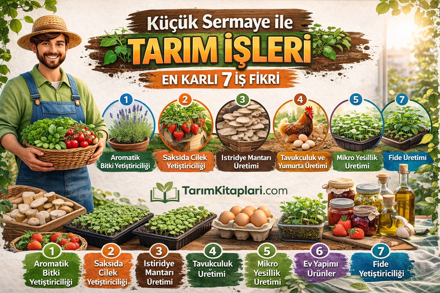 Küçük sermaye ile yapılabilecek tarım işleri nelerdir?