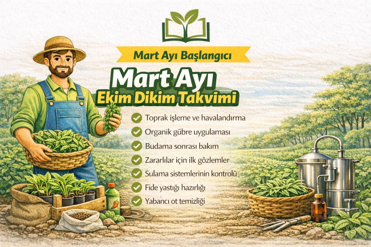 Mart ayında ne ekilir ve dikilir